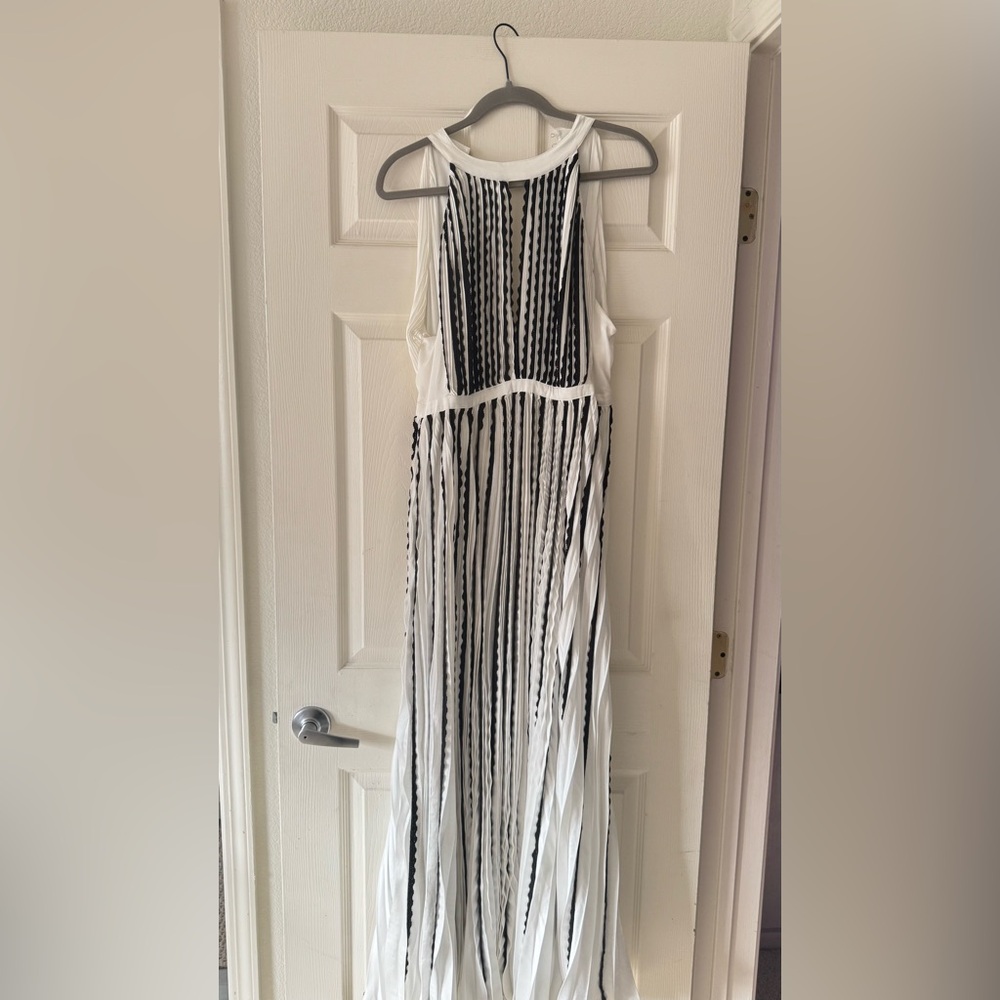 NWT Karen Millen Black and White Maxi Dress